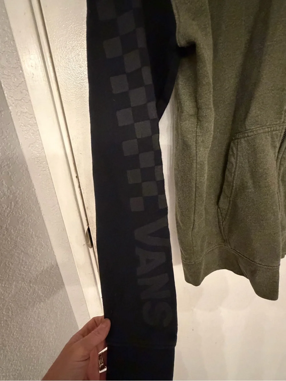 Vans Olive & Black Zip-Up Hoodie